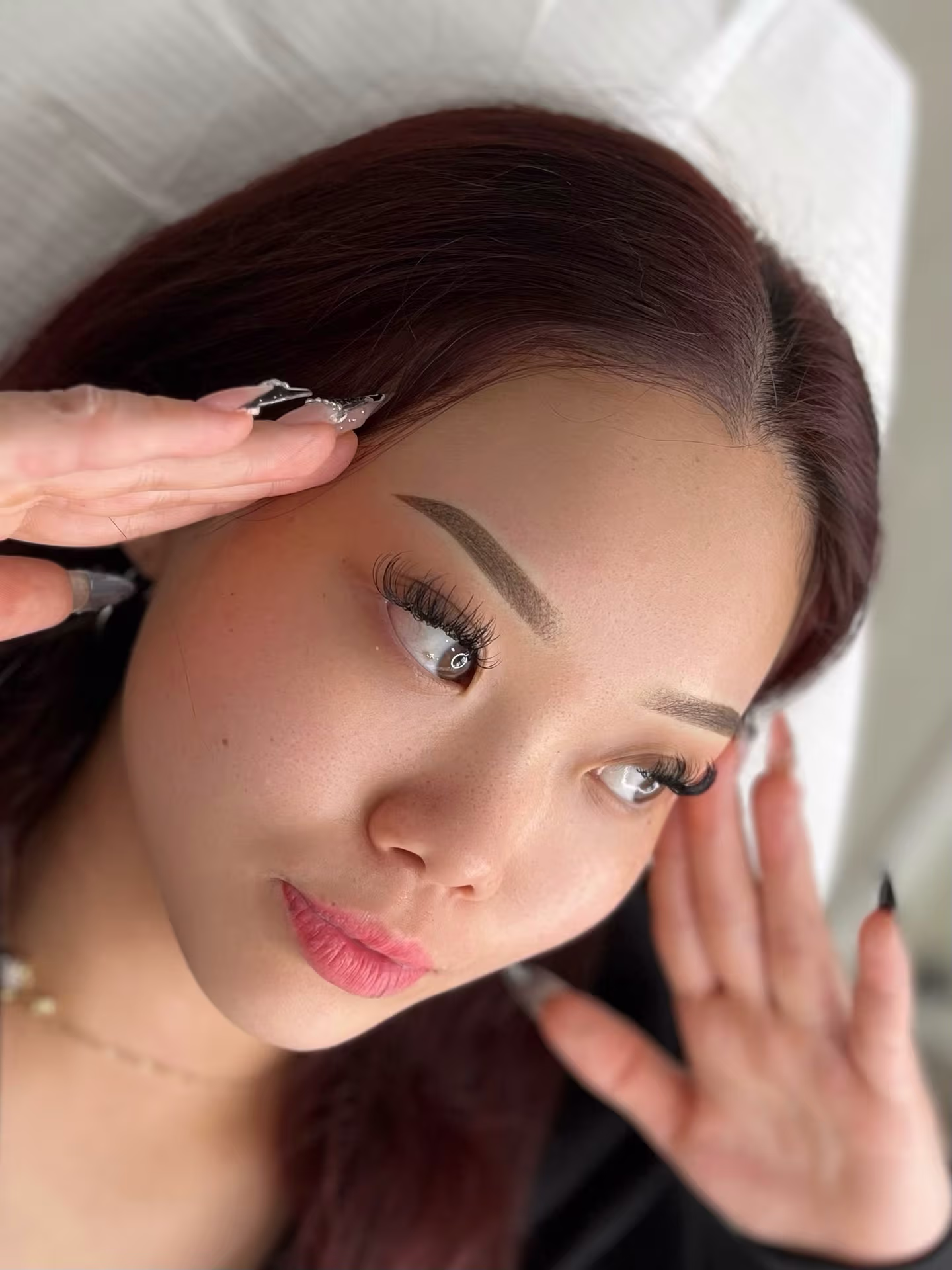 Ombre powder brows healing results at Browhaus Sydney